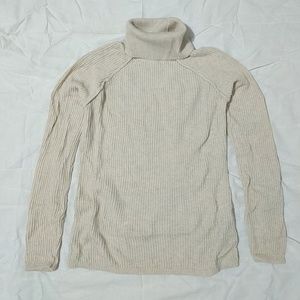 Abercrombie Fitch Turtleneck Sweater Stylish Tan S
